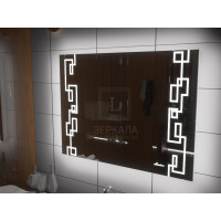 Зеркало с подсветкой для ванной комнаты Ливорно 100х80 см